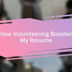 How Volunteering Boosted My Resume