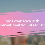 My Experience with International Volunteer Trips